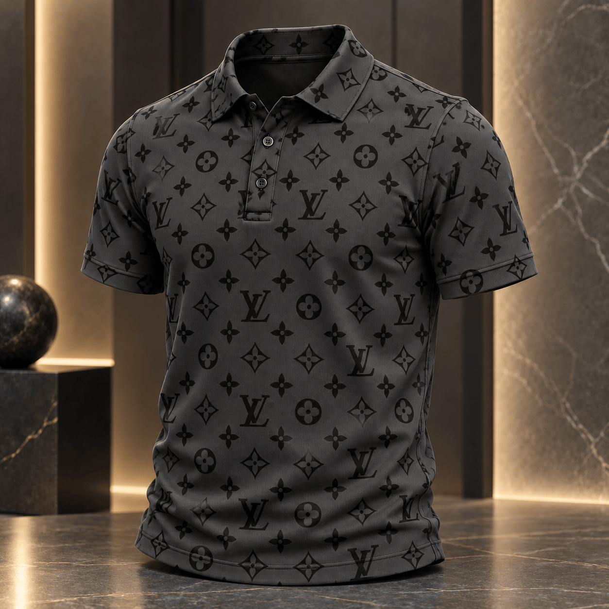 Louis Vuitton | Shadow Monogram Print Polo Shirt Holiday 2026 Collection