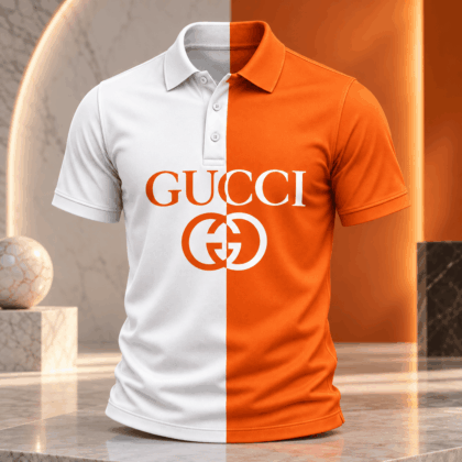 Gucci | Two-Tone Split Logo Polo Shirt Winter 2026 Drop