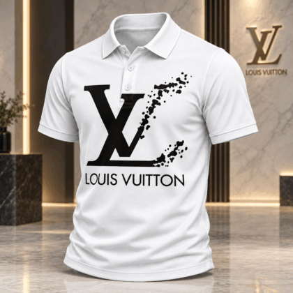 Louis Vuitton | Ink Splatter Monogram Polo Shirt Holiday 2026 Collection