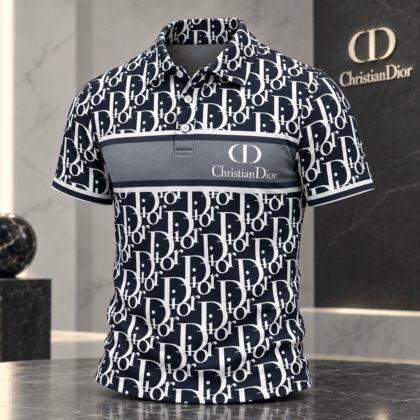 Dior | Oblique Monogram Chest Stripe Polo Shirt Holiday 2026 Edition