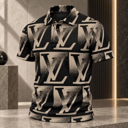 Louis Vuitton | Distressed Oversized Monogram Polo Shirt Holiday 2026 Collection