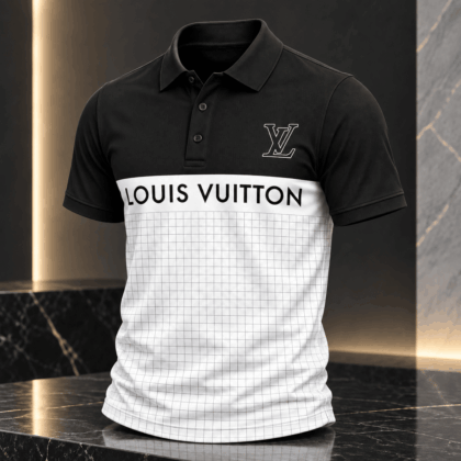 Louis Vuitton | Grid Logo Band Polo Shirt Holiday 2026 Collection