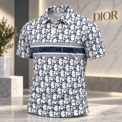 Dior | Oblique Monogram Stripe Polo Shirt Holiday 2026 Edition