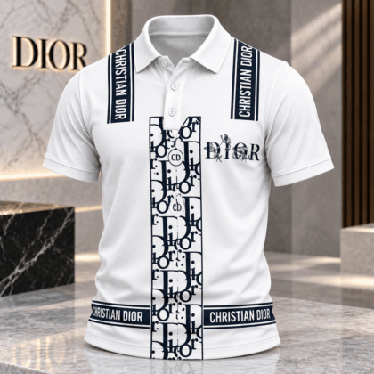 Dior | Monogram Stripe Panel Polo Shirt Holiday 2026 Edition