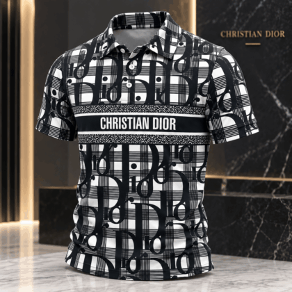 Dior | Monogram Plaid Graphic Polo Shirt Holiday 2026 Edition