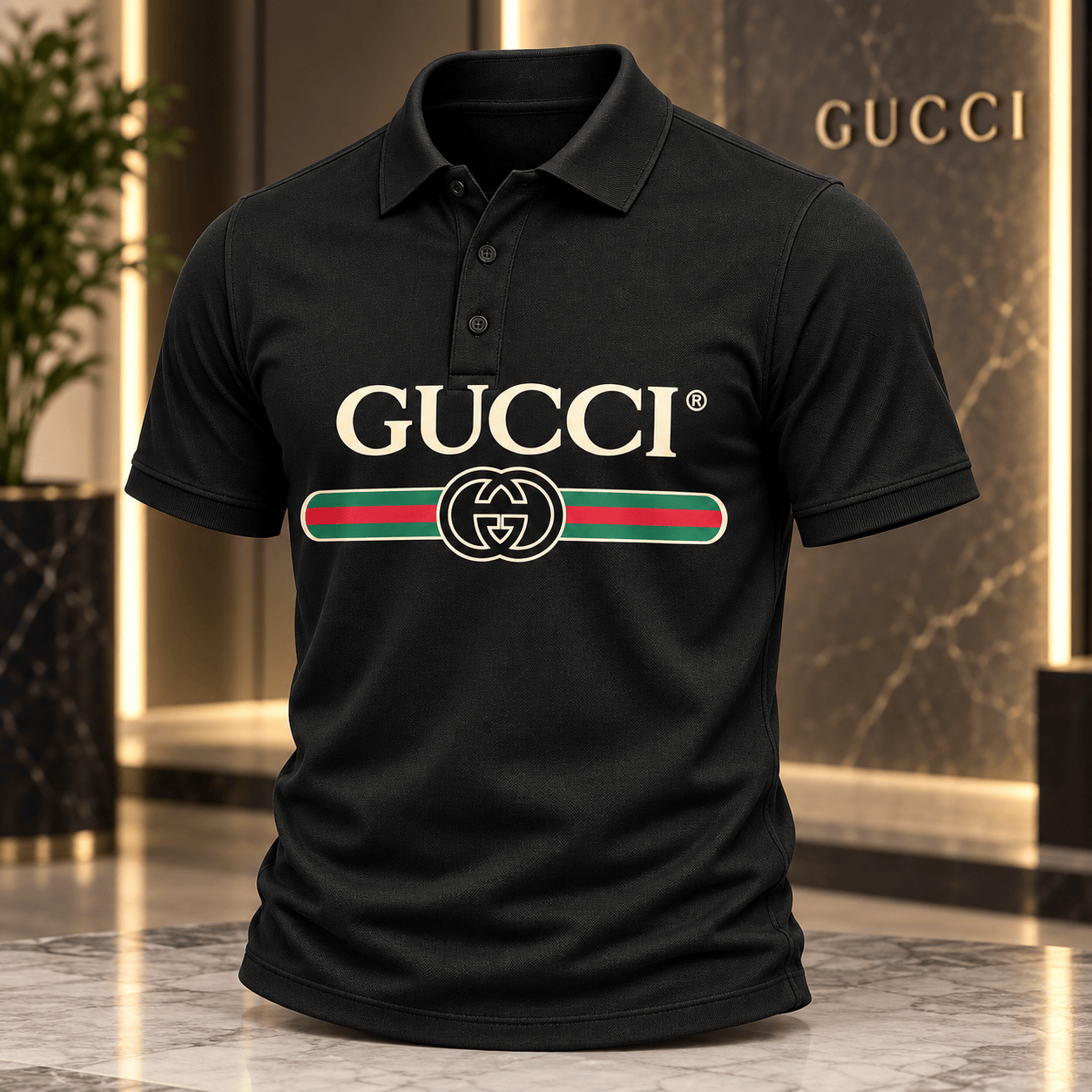 Gucci | Interlocking Stripe Logo Polo Shirt Winter 2026 Drop