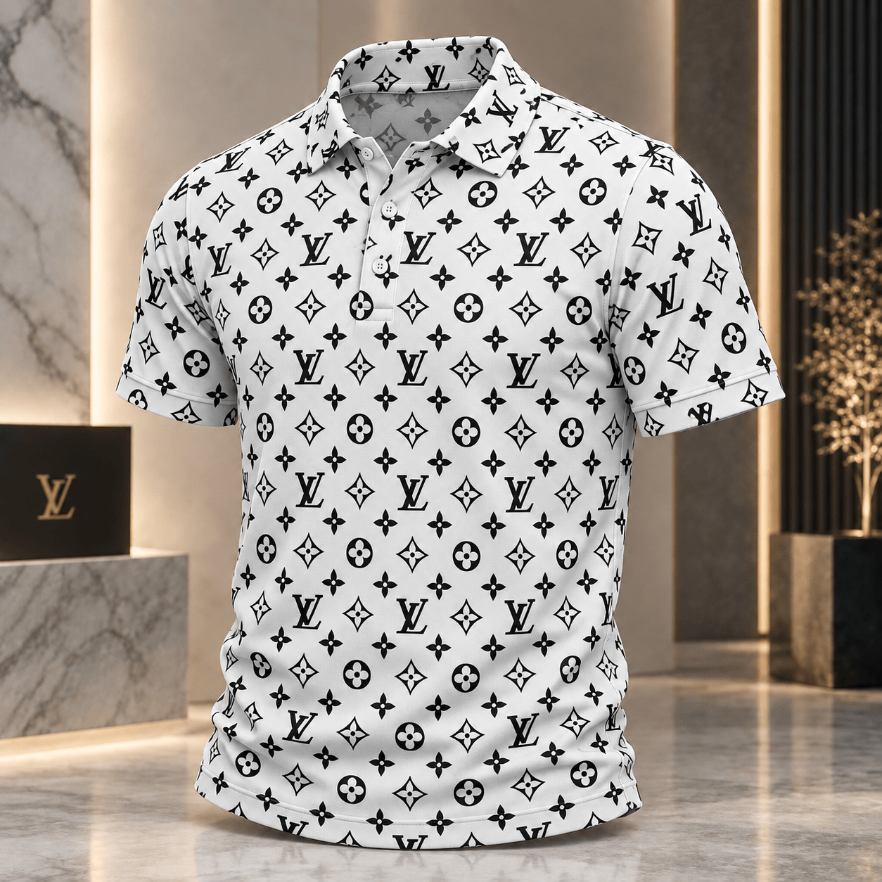 Louis Vuitton | Classic Monogram Print Polo Shirt Holiday 2026 Collection