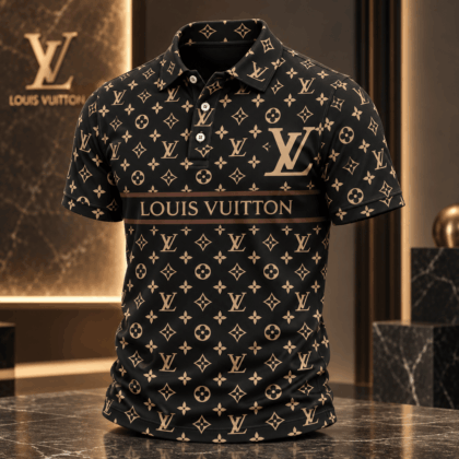 Louis Vuitton | Monogram Stripe Print Polo Shirt Holiday 2026 Collection
