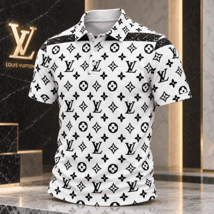 Louis Vuitton | Monochrome Monogram Print Polo Shirt Christmas 2026 Collection