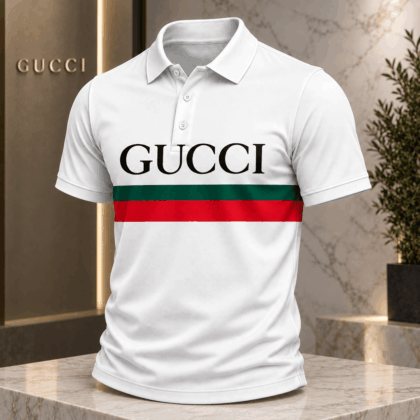 Gucci | Green Red Chest Stripe Polo Shirt Winter 2026 Drop