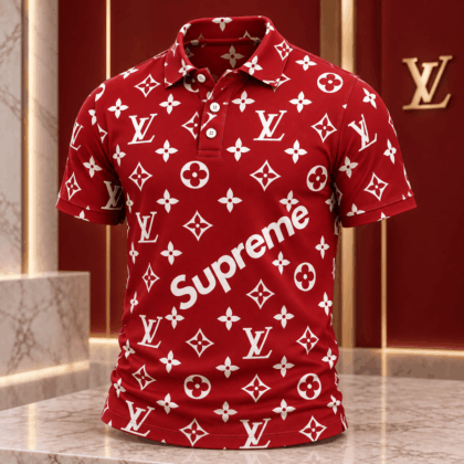 Louis Vuitton | Supreme Monogram Print Polo Shirt Christmas 2026 Collection