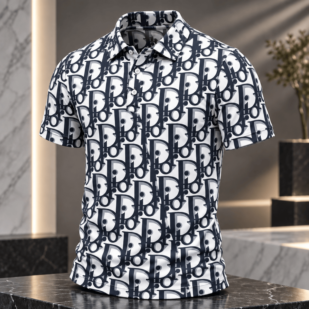 Dior | Oblique Monogram Print Polo Shirt Holiday 2026 Edition