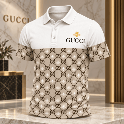 Gucci | Bee Monogram Lattice Polo Shirt Winter 2026 Drop