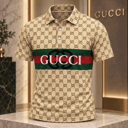 Gucci | Monogram Web Stripe Polo Shirt Winter 2026 Drop
