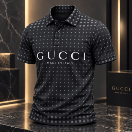 Gucci | Micro Square Logo Print Polo Shirt Winter 2026 Drop