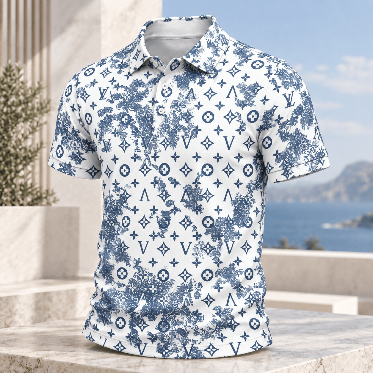 Louis Vuitton | Floral Toile Monogram Polo Shirt Christmas 2026 Collection