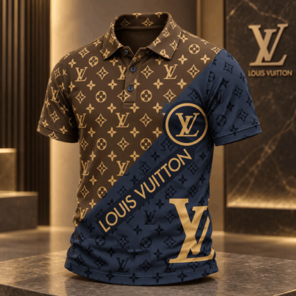 Louis Vuitton | Diagonal Split Monogram Polo Shirt Christmas 2026 Collection