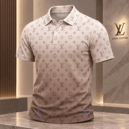 Louis Vuitton | Tonal Monogram Accent Print Polo Shirt Thanksgiving 2026 Collection