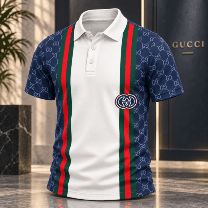Gucci | Monogram Web Stripe Polo Shirt Winter 2026 Drop