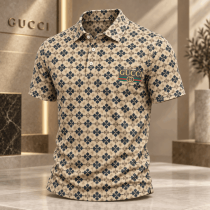 Gucci | Geometric Floral Lattice Polo Shirt Winter 2026 Drop