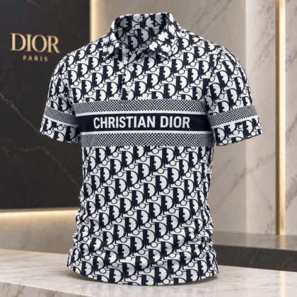 Dior | Oblique Monogram Stripe Polo Shirt Christmas 2026 Edition