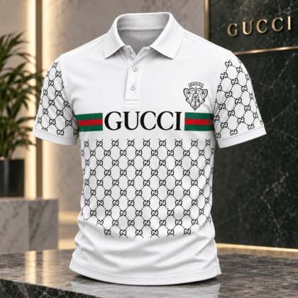 Gucci | Monogram Web Stripe Polo Shirt Winter 2026 Drop