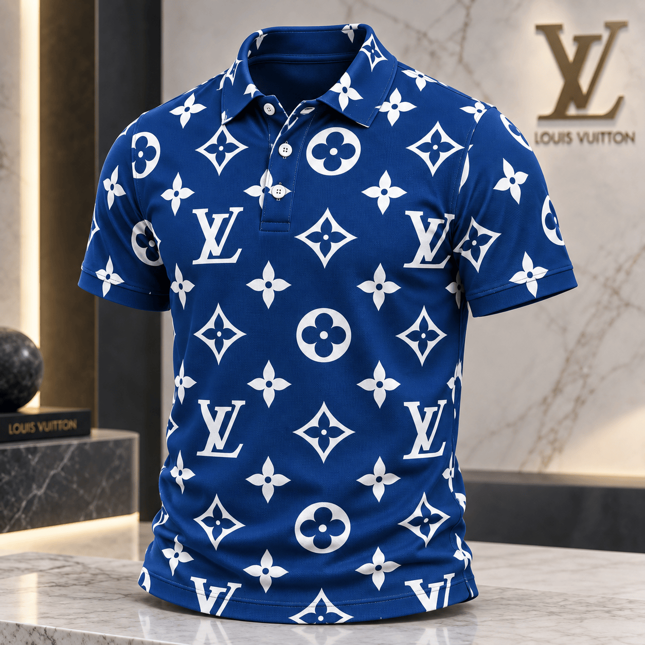 Louis Vuitton | Oversized Monogram Print Polo Shirt Thanksgiving 2026 Collection