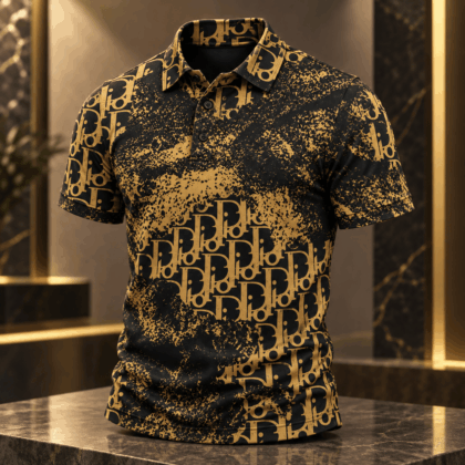Dior | Distressed Oblique Monogram Polo Shirt Christmas 2026 Edition