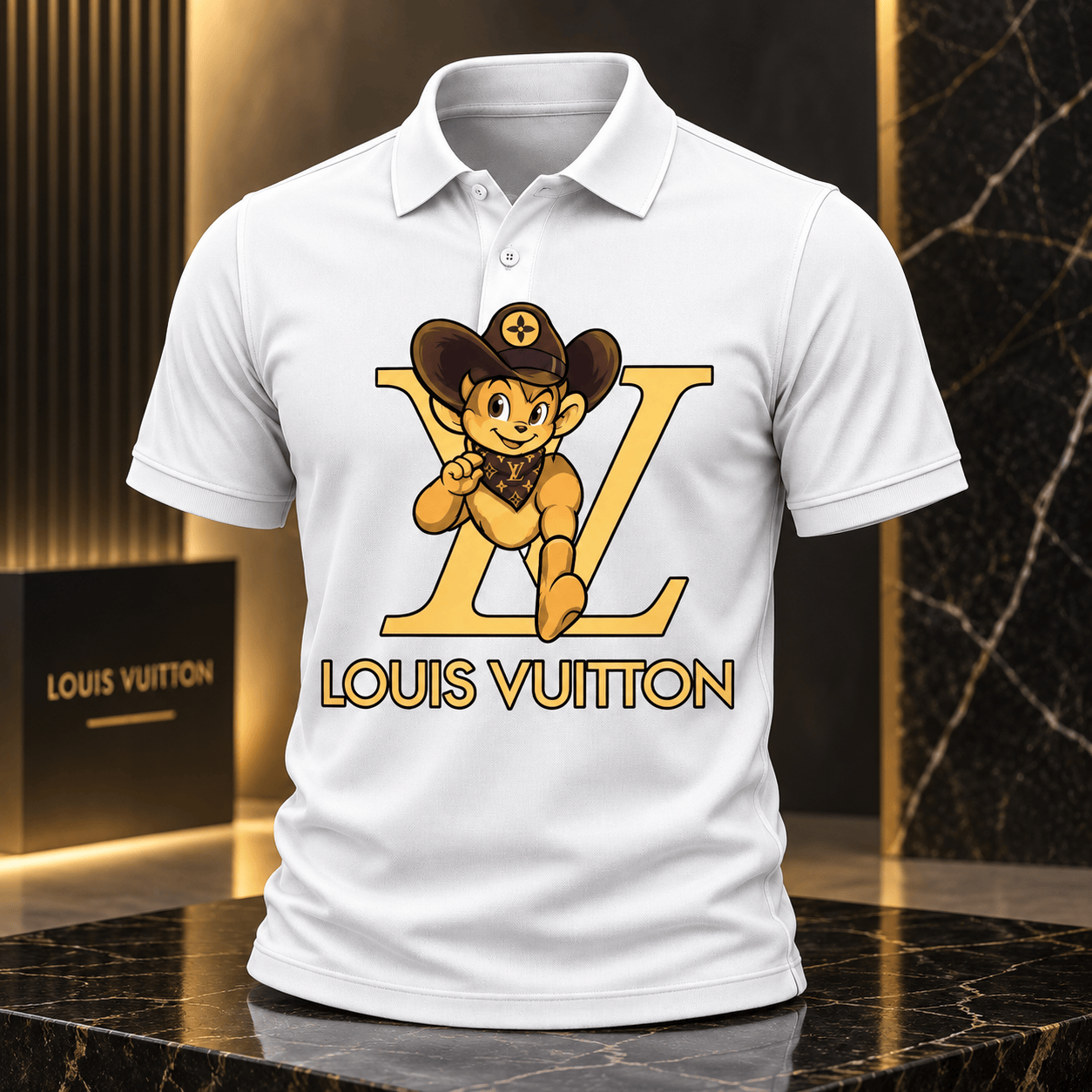Louis Vuitton | Cowboy Mascot Logo Polo Shirt Thanksgiving 2026 Collection