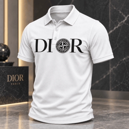 Dior | Compass Wordmark Print Polo Shirt Christmas 2026 Edition