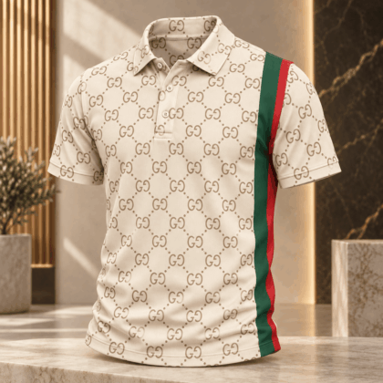 Gucci | Monogram Web Stripe Polo Shirt Winter 2026 Drop