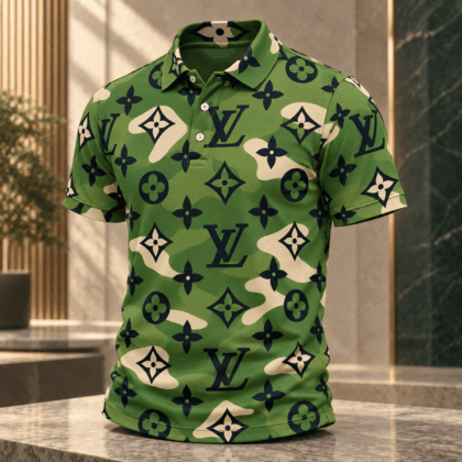 Louis Vuitton | Oversized Monogram Camouflage Polo Shirt Thanksgiving 2026 Collection