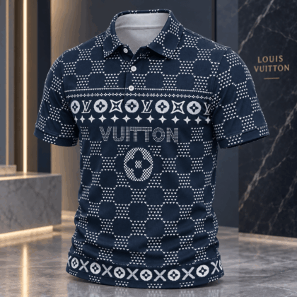 Louis Vuitton | Diamond Lattice Monogram Polo Shirt Thanksgiving 2026 Collection