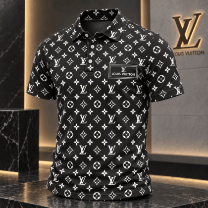 Louis Vuitton | Monochrome Monogram Print Polo Shirt Thanksgiving 2026 Collection