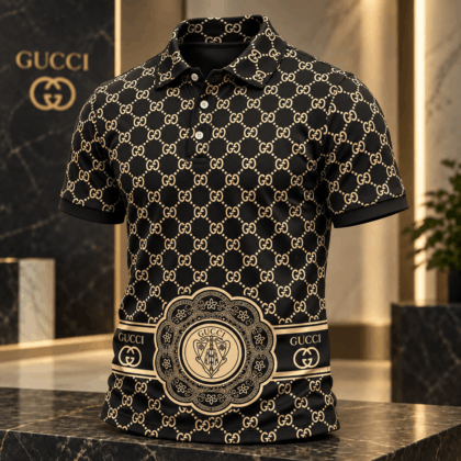 Gucci | Monogram Lattice Medallion Polo Shirt Winter 2026 Drop