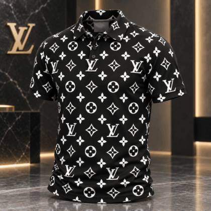Louis Vuitton | Monochrome Oversized Monogram Polo Shirt Thanksgiving 2026 Collection