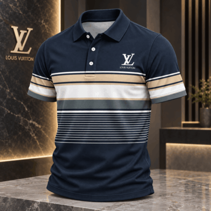 Louis Vuitton | Colorblock Pinstripe Polo Shirt Thanksgiving 2026 Collection