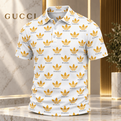 Gucci | Golden Trefoil Logo Print Polo Shirt Winter 2026 Drop