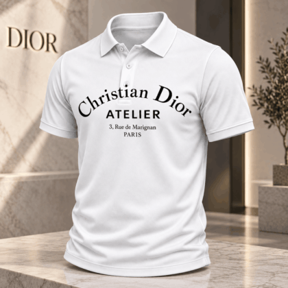 Dior | Atelier Address Print Polo Shirt Christmas 2026 Edition