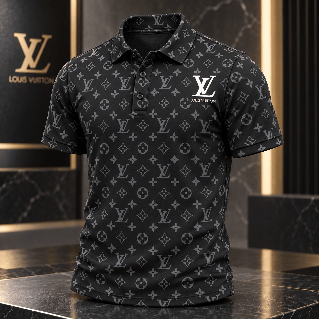 Louis Vuitton | Tonal Shadow Monogram Polo Shirt Black Friday 2026 Collection