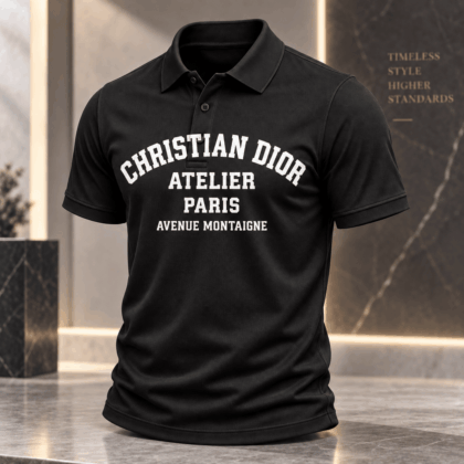 Dior | Atelier Paris Collegiate Print Polo Shirt Christmas 2026 Edition