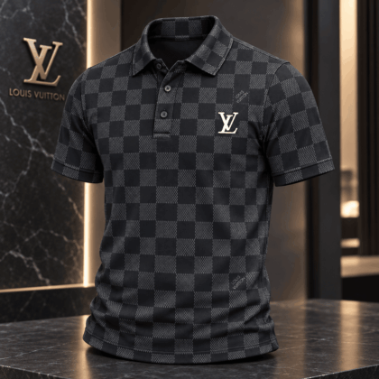 Louis Vuitton | Tonal Checkerboard Print Polo Shirt Black Friday 2026 Collection