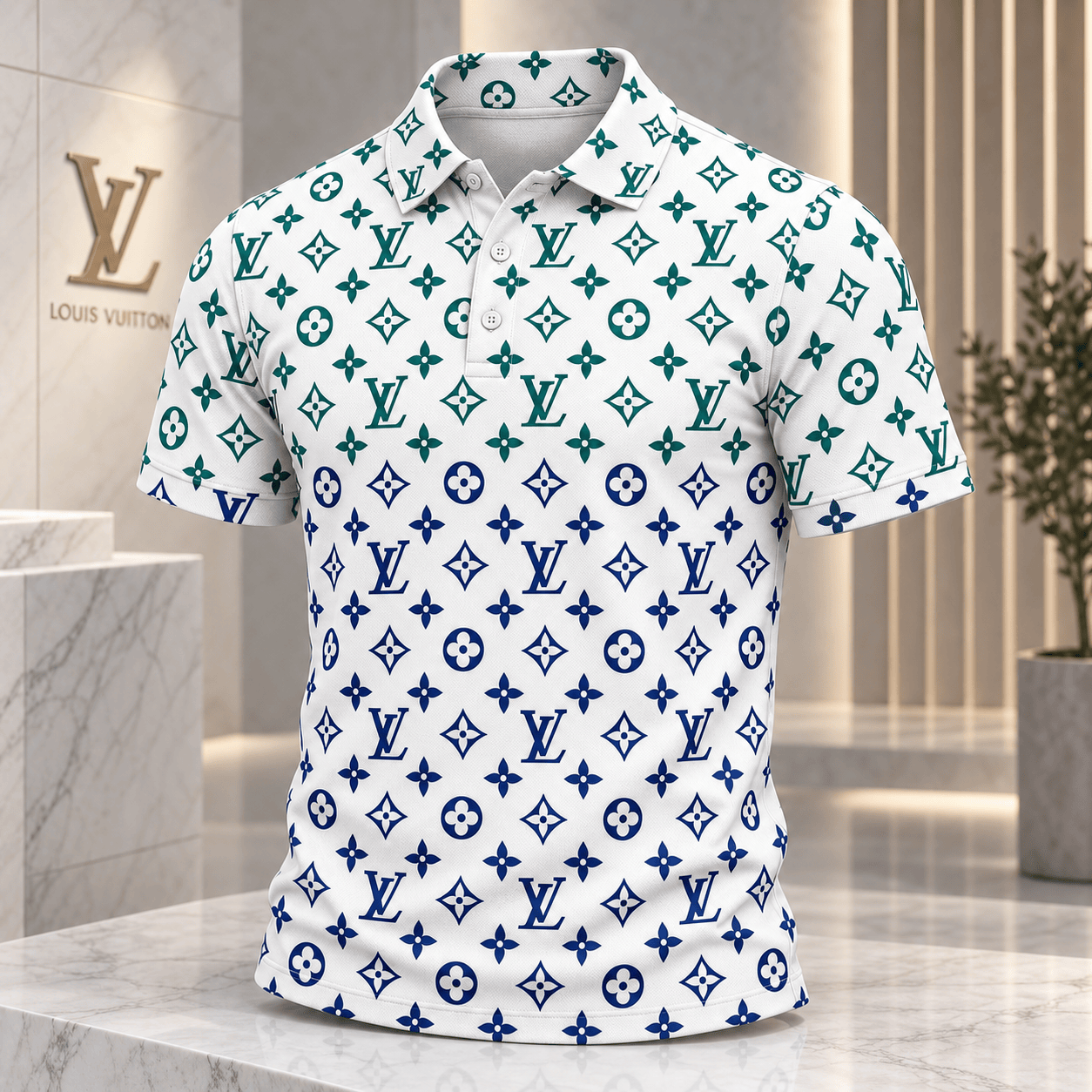 Louis Vuitton | Two-Tone Monogram Print Polo Shirt Black Friday 2026 Collection
