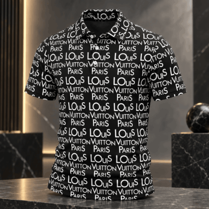 Louis Vuitton | Paris Typography Print Polo Shirt Black Friday 2026 Collection