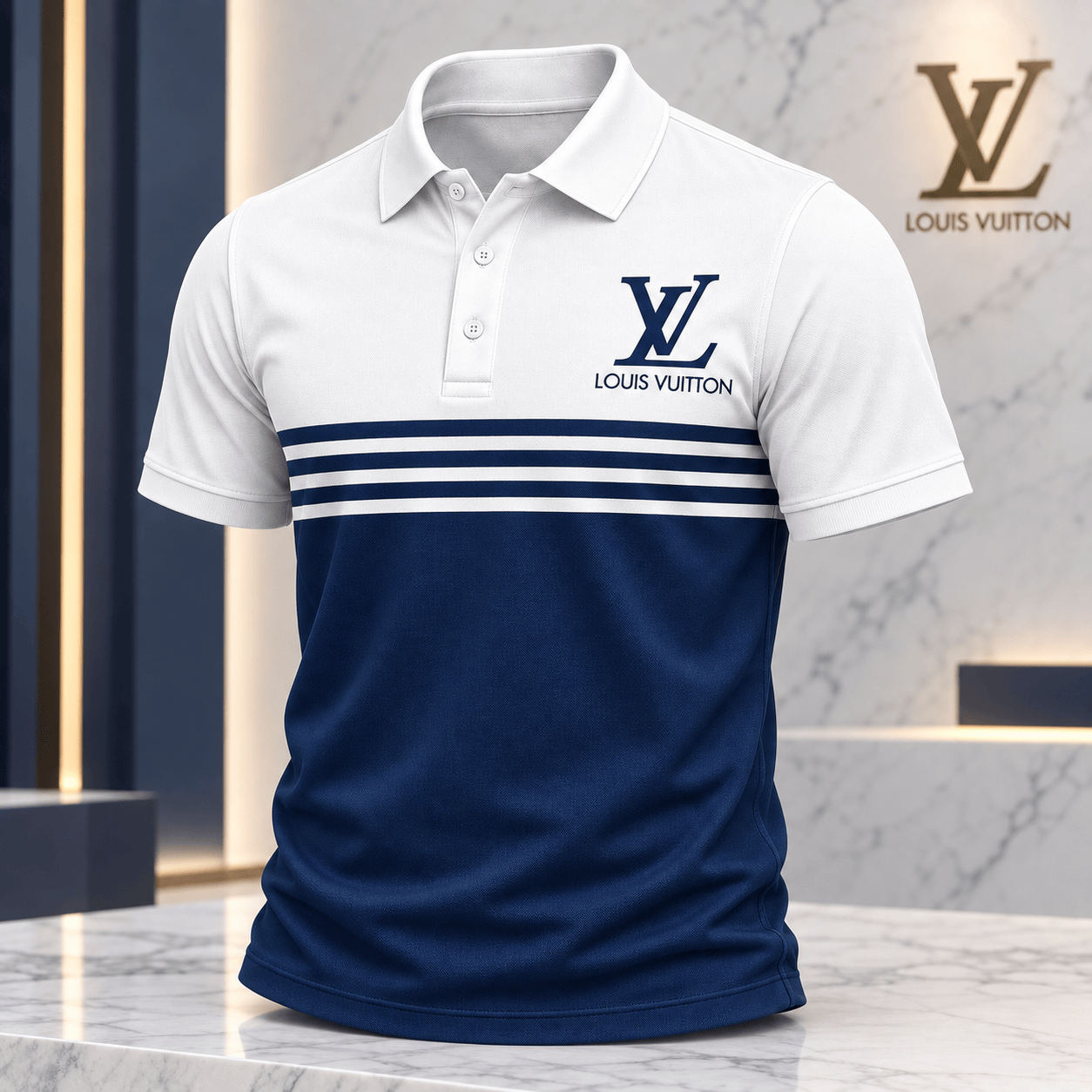 Louis Vuitton | Triple Stripe Colorblock Polo Shirt Black Friday 2026 Collection