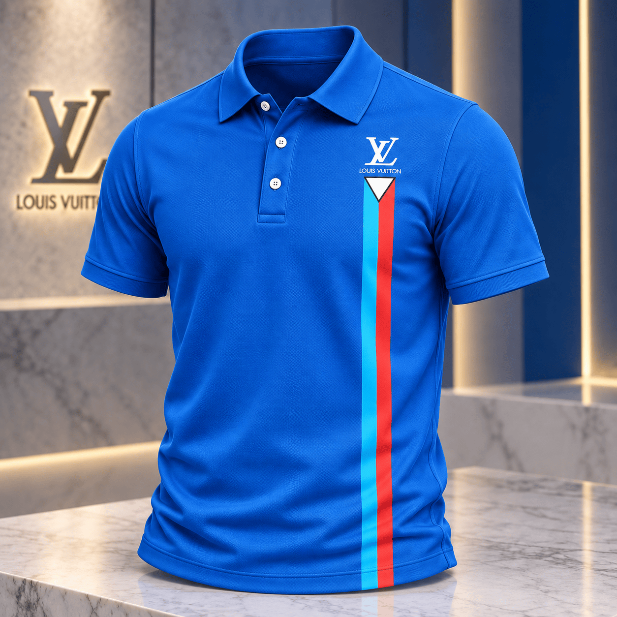 Louis Vuitton | Contrast Twin Racing Stripe Polo Shirt Black Friday 2026 Collection