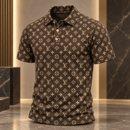 Louis Vuitton | Chocolate Monogram Print Polo Shirt Black Friday 2026 Collection