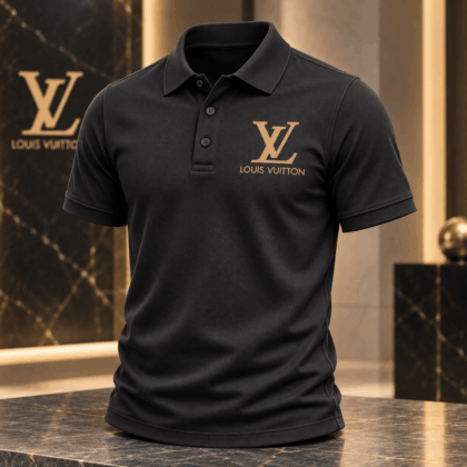 Louis Vuitton | Gold Signature Chest Logo Polo Shirt Black Friday 2026 Collection