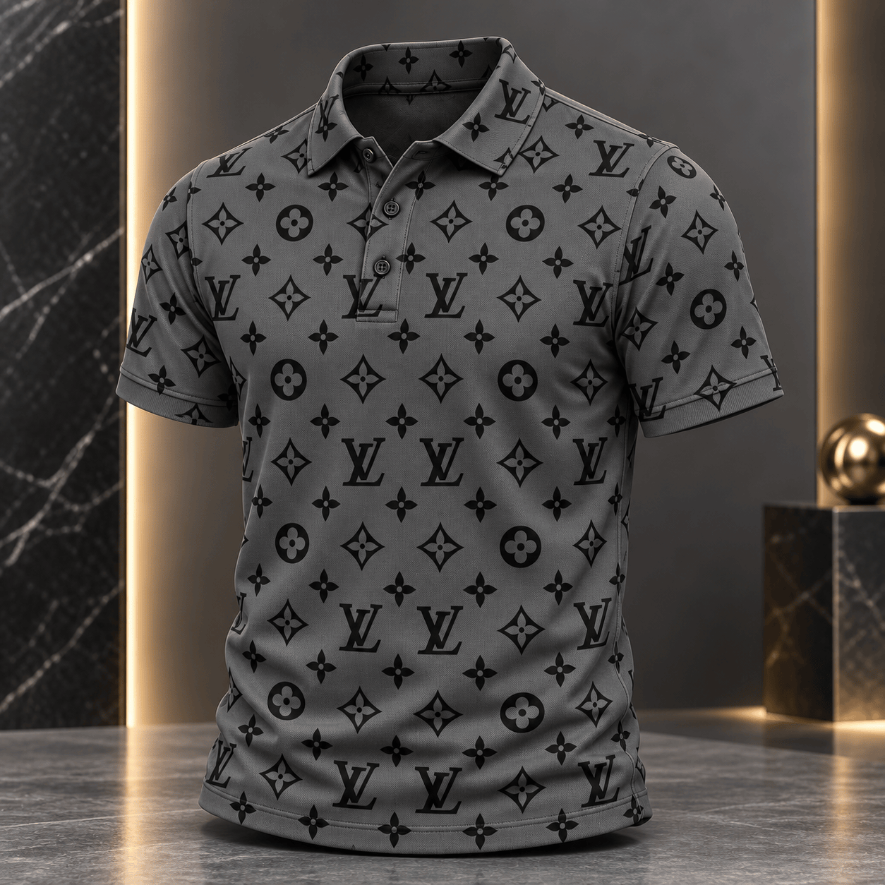 Louis Vuitton | Shadow Monogram Print Polo Shirt Year-End 2026 Collection