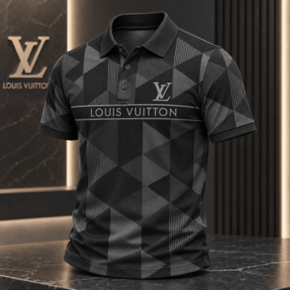 Louis Vuitton | Geometric Triangle Stripe Polo Shirt Year-End 2026 Collection